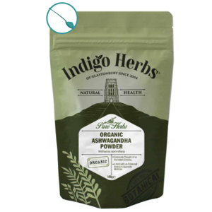 Indigo Herbs Organic Organic Ashwagandha Powder, ashwagandha prášok, 100 g