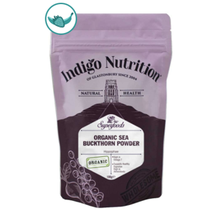 Indigo Herbs Organic Sea Buckthorn Powder, prášek z mořského rakytníku, 100 g