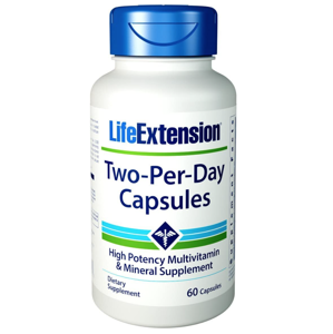 Life Extension Two Per Day multivitamín, 60 kapsúl