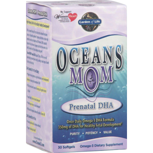 Garden of Life Oceans Mom DHA, DHA cukríky pre matky, 30 softgels