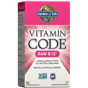Garden of Life Vitamín Code RAW B12, 1000 mcg, 30 kapsúl