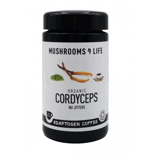 Mushrooms 4 Life Káva ze Sumatry s houbou Cordyceps, vanilkou a kardamomem, rozpustná, 75 g