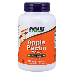 NOW® Foods NOW Apple Pectin, 700mg, jablčný pektín, 120 rastlinných kapsúl