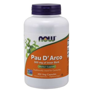NOW® Foods NOW Pau D’Arco (Lapacho), 500 mg, 250 rastlinných kapsúl