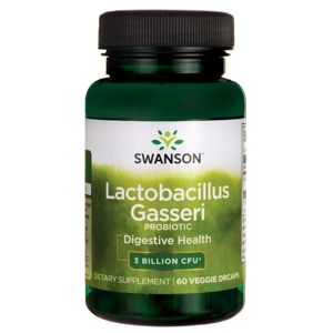 Swanson Lactobacillus Gasseri, 3 miliardy CFU, 60 rastlinných kapsúl