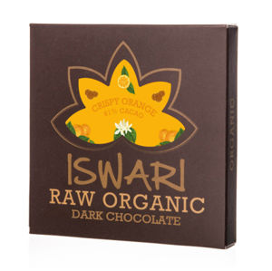 Iswari Bio Raw čokoláda - Crispy Orange 75g