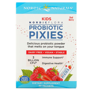 Nordic Naturals Nordic Flora Kids Probiotics Pixies, Rad Berry - 30 balíčků