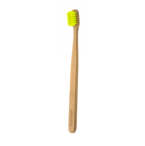 EcoHearth EcoHeart - bambusová zubná kefka v sklenenom puzdre Farba: Žltý