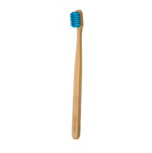 EcoHearth EcoHeart - bambusová zubná kefka v sklenenom puzdre Farba: Modrý