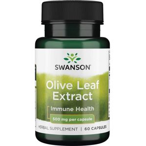 Swanson Olive Leaf Extract 500mg (Extrakt z olivového oleja), 60 kapsúl