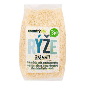 CountryLife - ryža basmati BIO, 1 kg *CZ-BIO-001 certifikát