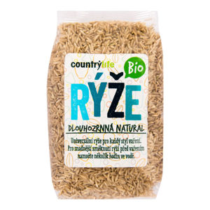 CountryLife - ryža dlhozrnná natural BIO, 500 g *CZ-BIO-001 certifikát certifikát,