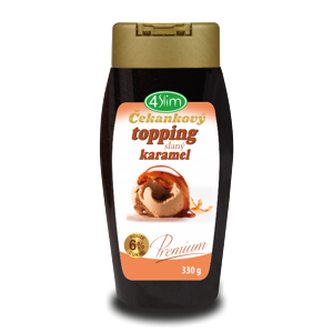 4Slim - Čakankový topping slaný karamel, 330 g