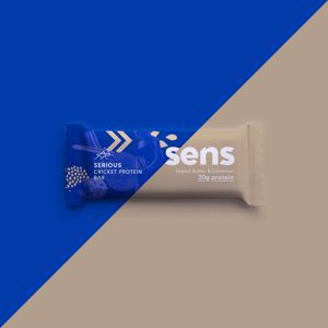 Sens - Proteinové tyčinka SERIOUS s cvrččí moukou - Arašídové máslo & Skořice, 60 g