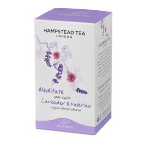 Hampstead Tea London BIO bylinný čaj s levanduľou a valeriánou, 20 ks *GB-ORG-06 Certifikát
