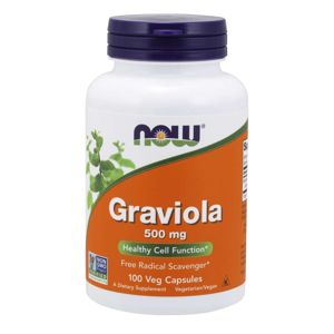 NOW® Foods NOW Graviola - Annona, 500 mg, 100 rastlinných kapsúl