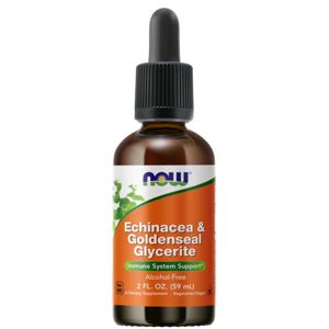 NOW® Foods NOW Echinacea & Goldenseal Glycerite (Echinacea & Voduľka kanadská), 59 ml