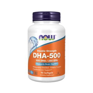 NOW® Foods NOW DHA-500, 500 DHA/250 EPA, 90 softgélových kapsúl