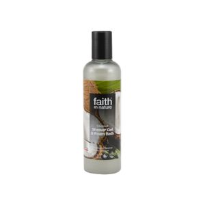 Faith in Nature, Přírodní sprchový gel/pěna - kokos, 250 ml