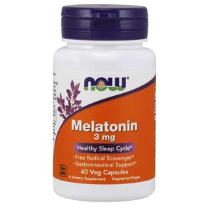 NOW® Foods NOW Melatonín 3 mg, 60 kapsúl