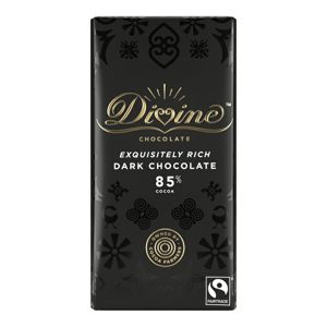 Divine Chocolate horká čokoláda Ghana 85 %, 90 g