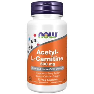 NOW® Foods NOW Acetyl-L-Carnitine 500mg, 50 rastlinných kapsúl