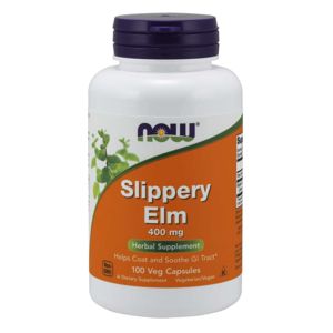 NOW® Foods NOW Slippery Elm (Brest červený), 400 mg, 100 rastlinných kapsúl
