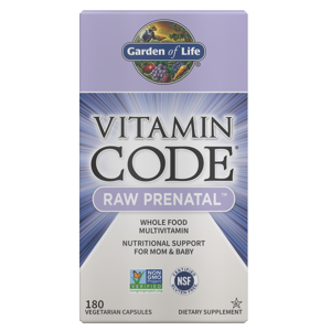 Garden of Life Vitamín Code RAW Prenatal (multivitamín pre tehotenstvo), 180 rastlinných kapsúl