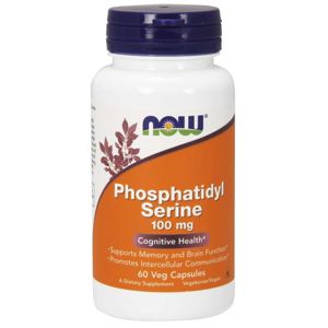 NOW® Foods NOW Phosphatidyl Serine (Fosfatidylserin), 100 mg, 60 rastlinných kapsúl
