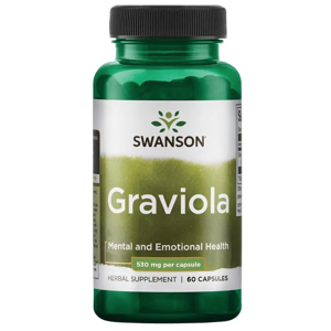 Swanson Graviola (Anona mäkkoostnatá), 530 mg, 60 kapsúl