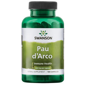 Swanson Pau d'Arco (Lapacho), 500 mg, 100 kapsúl