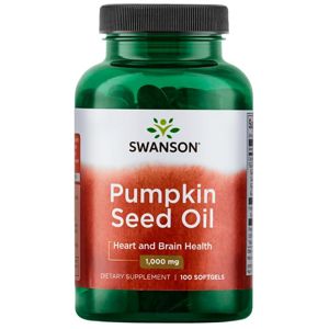 Swanson Pumpkin Seed Oil (Olej z tekvicových semienok) 1000 mg, 100 softgelových kapsúl