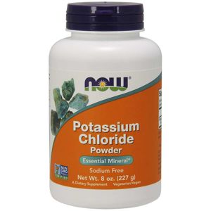 NOW® Foods NOW Potassium Chloride Powder (draslík ako chlorid draselný prášok), 227g