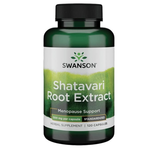 Swanson Shatavari Root Extract Standardized (štandardizovaný extrakt Špargľa koreň), 500 mg, 120 kapsúl