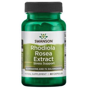 Swanson Rhodiola Rosea Extract (Rozchodnica ružová extrakt), 60 kapsúl