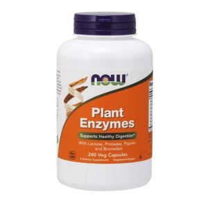 NOW® Foods NOW Plant Enzymes, rastlinné enzýmy, 240 rastlinných kapsúl