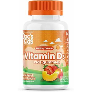 Doctor's Best Doctor’s Best Children's vitamin D3 (vitamín D3 pre deti), 60 gumových medvedíkov