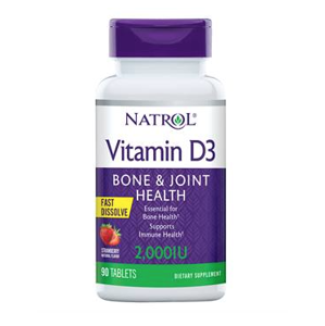 Natrol VItamin D3 2000 IU, 90 tablet