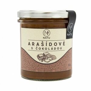 NATU - Arašídový krém s hořkou čokoládou, 300 g Expirace 30/09/2022