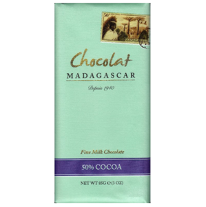 Chocolat Madagascar - Mléčná čokoláda, 50% kakao, 85 g
