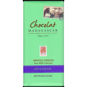 Chocolat Madagascar - Mléčná čokoláda, 65% kakao, 85 g