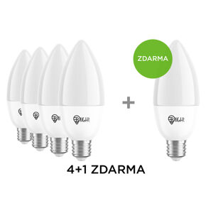 4+1 zdarma: Inteligentná žiarovka Blight LED, závit E14, 5,5 W, WiFi, APP, stmievateľná, farebná