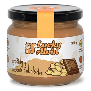 LuckyAlvin - Arašidy+ Mliečna čokoláda 330g