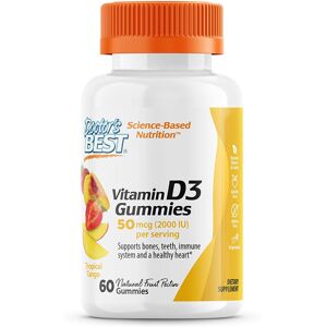 Doctor's Best Doctor’s Best Vitamin D3 Gummies (vitamín D3), Mango, 60 gumových medvedíkov