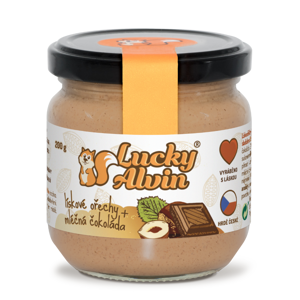 LuckyAlvin - Lieskové orechy + mliečna čokoláda 200g