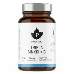 Puhdistamo - Triple Zinc + Vitamin C, 60 kapsul