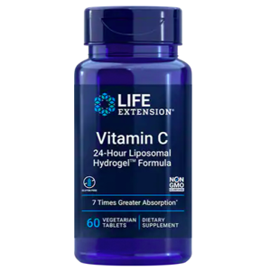 Life Extension Vitamin C 24-Hour Liposomal Hydrogel™ Formula, 60 rostlinných kapslí