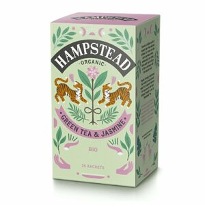 Hampstead Tea London - BIO zelený čaj s jasmínem a bergamotem, 20ks *CZ-BIO-001 certifikát