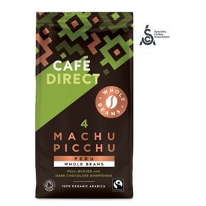 Cafédirect - BIO Machu Picchu SCA 82 zrnková káva, 227g,  EXP. Expirace 06/09/2022