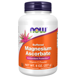 NOW® Foods NOW Magnesium Ascorbate Pure Buffered Powder (hořčík askorbát prášek), 227 g